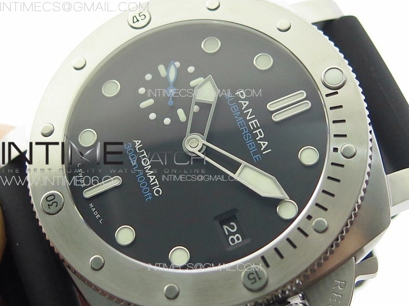 PAM1229 Submersible TTF Best Edition on Black Rubber Strap P.900 Clone